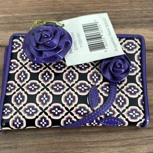 Vera Bradley Best Bud Wallet Simply Violet new